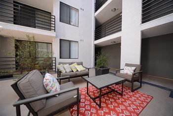 Indie Westside main floor courtyard seating